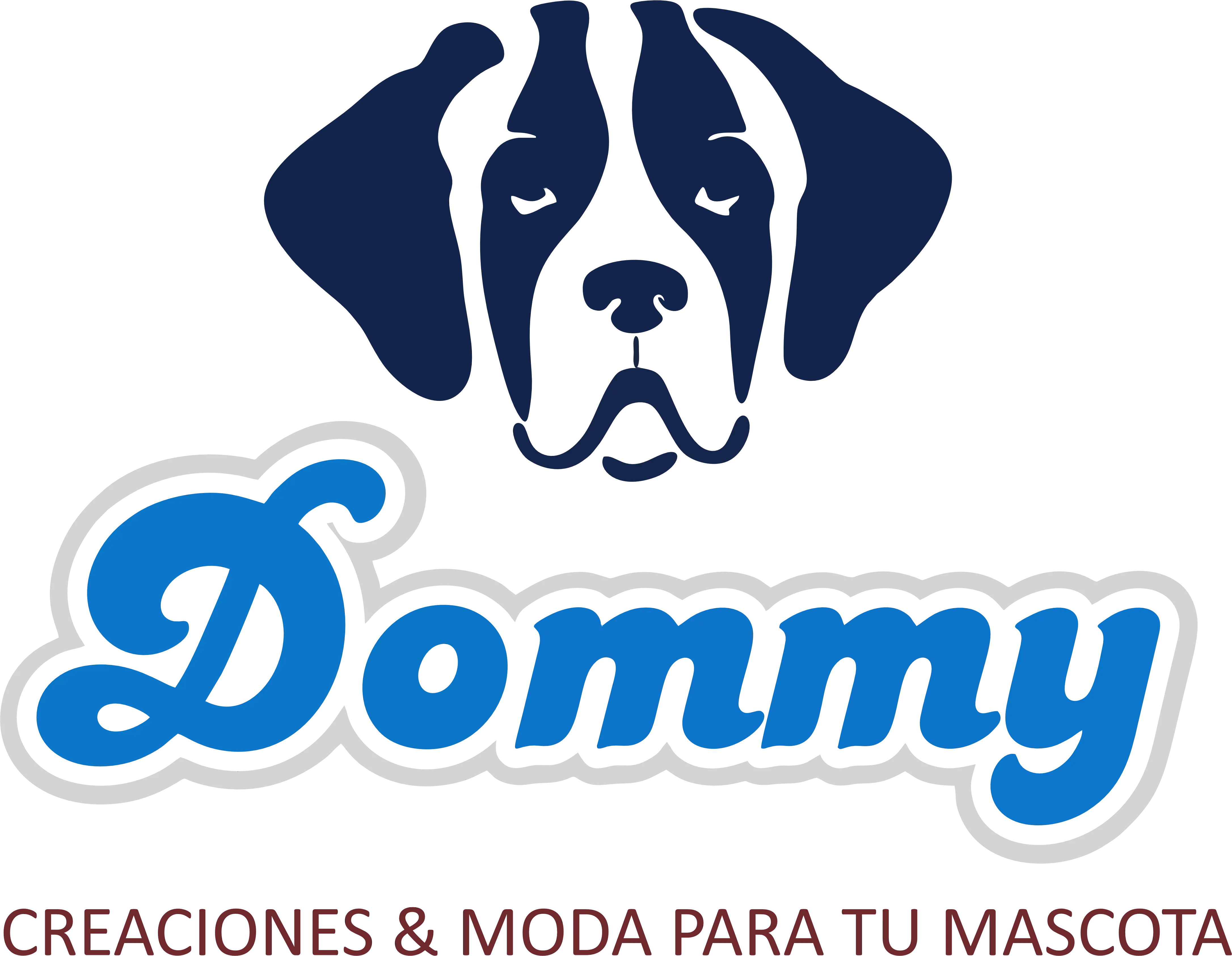 Logo de marca DOMMY - ropa artesanal para mascotas
